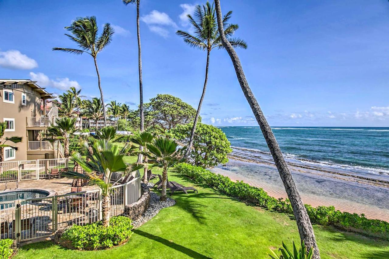 Waipouli Beachfront Condo With Balcony And Ocean Views Kapa'a Εξωτερικό φωτογραφία